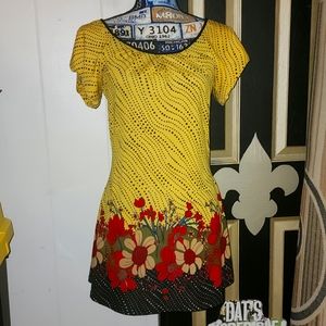 Retro Yellow Pixie Dress